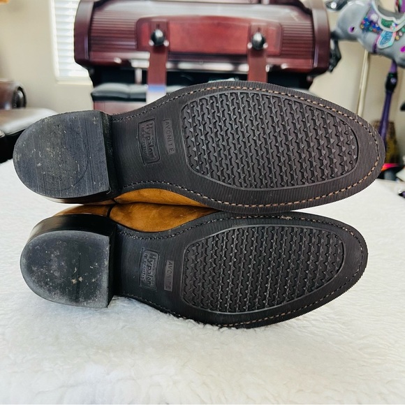 J. Chisholm Marble Leather Western Cowboy Boots Size 8 D - Picture 16 of 16